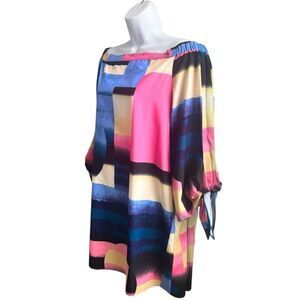NICOLLER MILLER New York Off The Shoulder Multicolor Dress Size 6